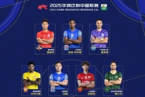 中超联赛2/3月最佳阵容出炉：吴曦、韩佳奇等4名国内球员入选
